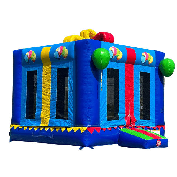 Blue Gift Box Bouncer (No Blower)