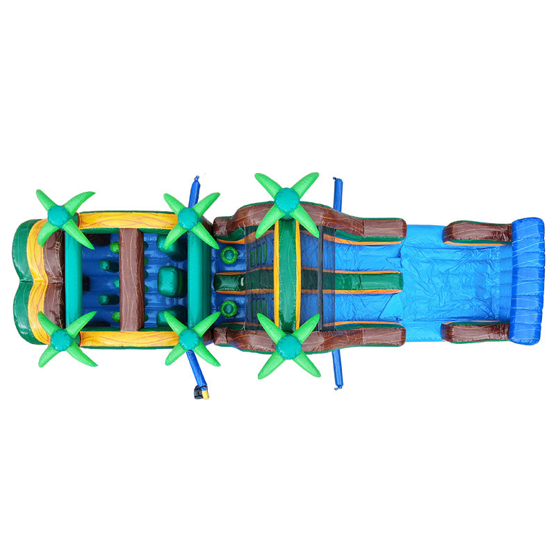 45'L Palm Tree Obstacle Course Wet n Dry
