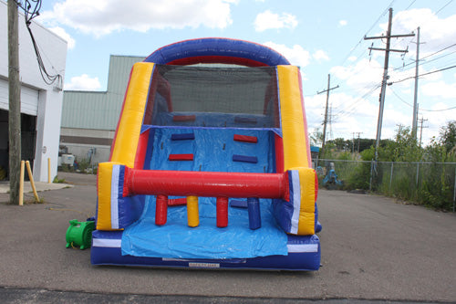 12'H Dual Lane Slide With Removable Pool