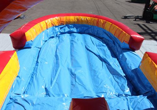 Dual Lane Volcano Slip n Splash w/ Pool