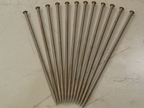 Package of (10) 1" Ratchets and (10) 30"Lx3/4"D Stakes