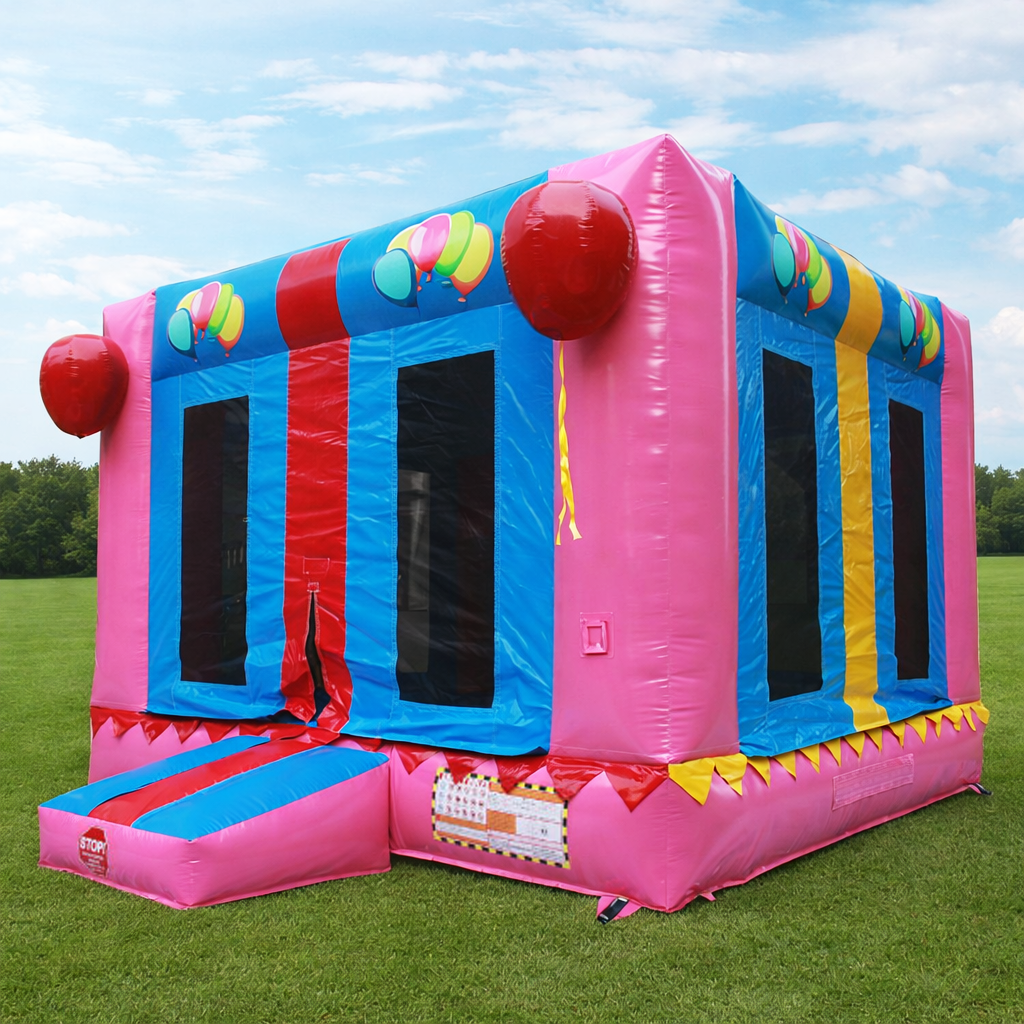 Pink Gift Box Bouncer (No Blower)