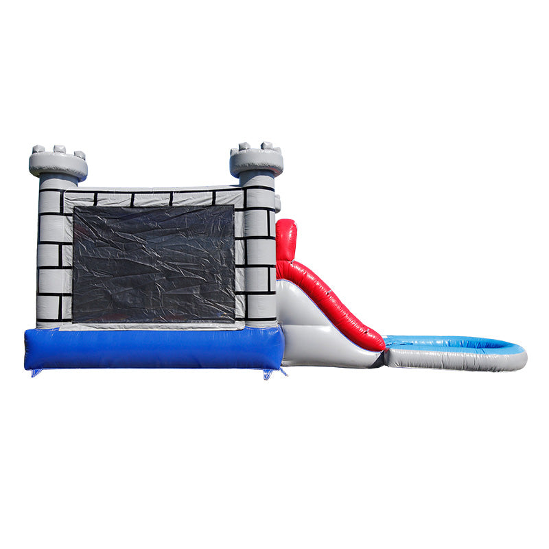 Gray Castle Combo with Removable Pool (No Blower)