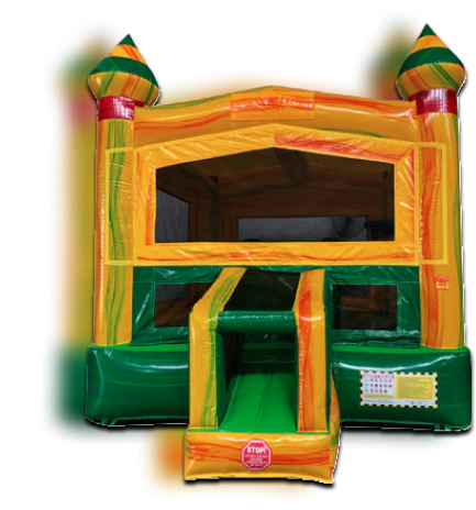 Inflatable bouncers with slide sales