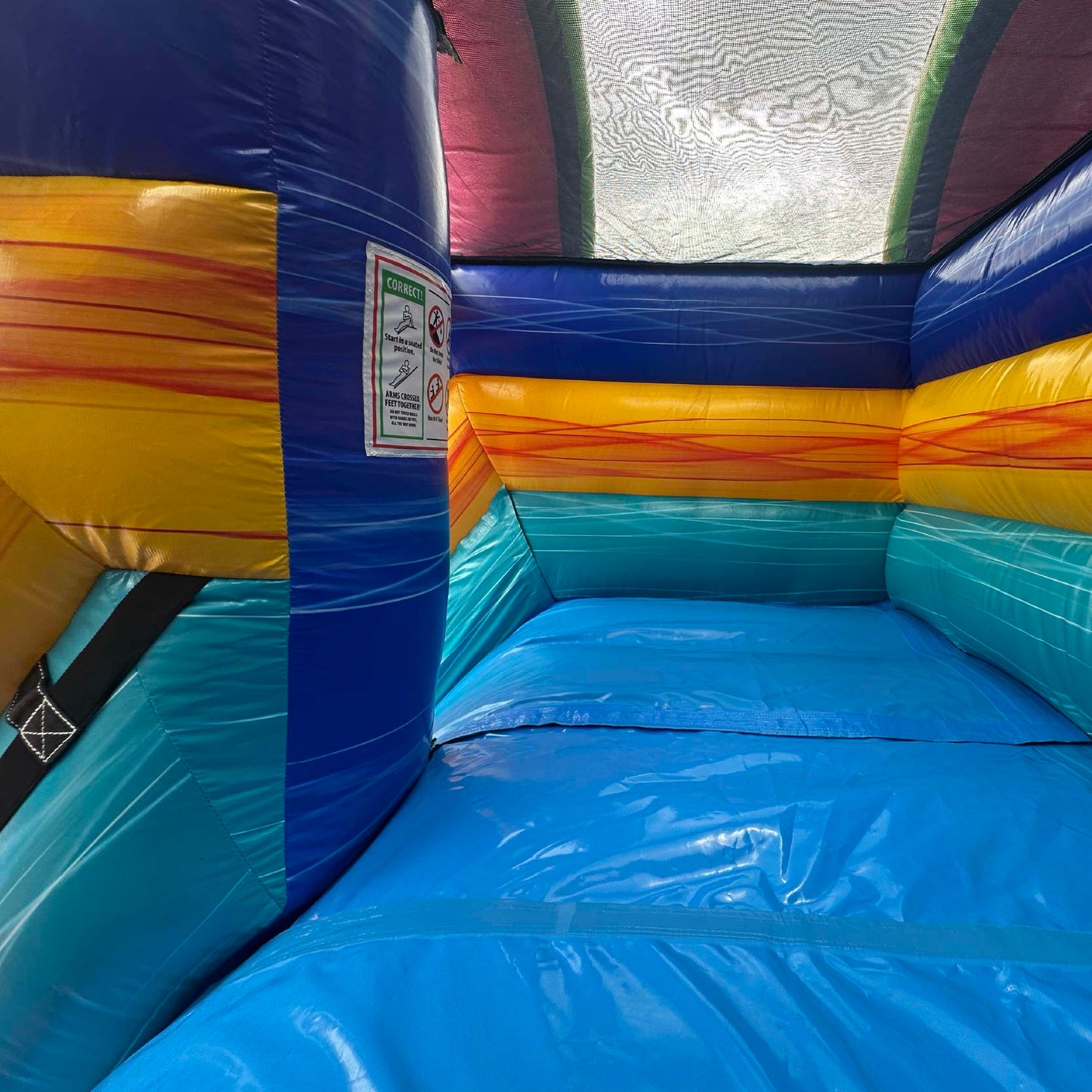 15'H Dual Lane Rainbow Slide Wet n Dry