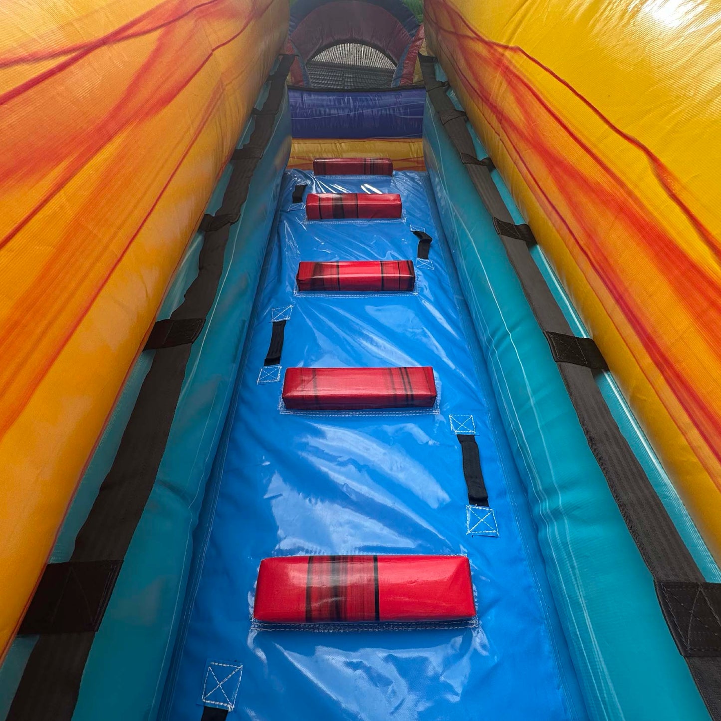 15'H Dual Lane Rainbow Slide Wet n Dry