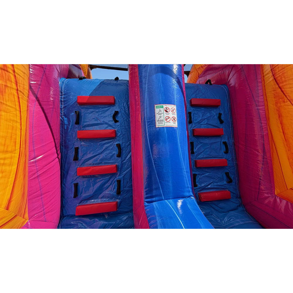36'L Ice Cream Party Obstacle Course Wet n Dry