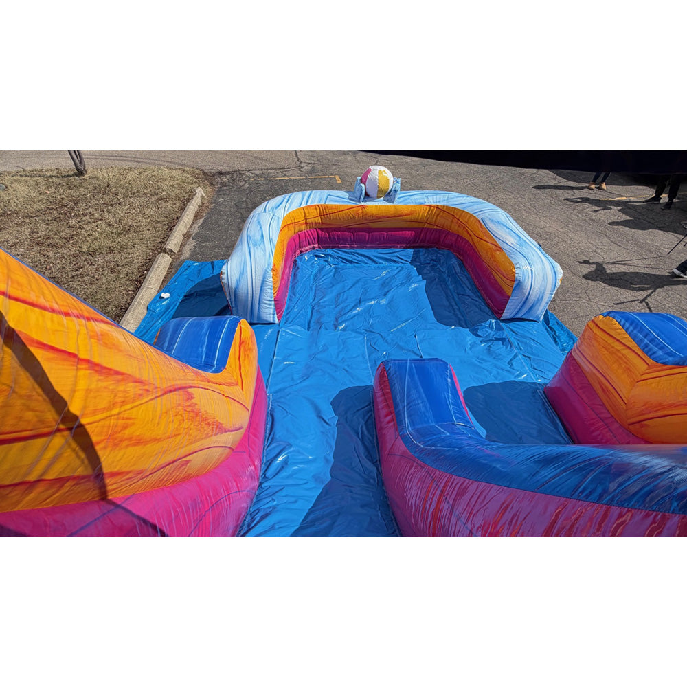 36'L Ice Cream Party Obstacle Course Wet n Dry
