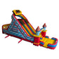 46'Lx20'H 2-Lane Carnival Slide Piece With Removable Pool