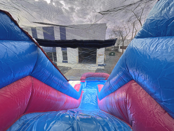 16'H Dura-Lite Pink Slide w Detachable Pool