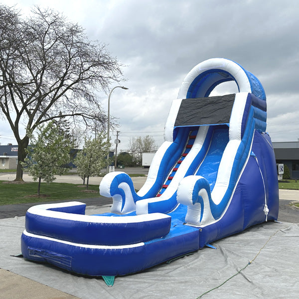 18'H Dura-Lite Ocean Slide w Detachable Pool