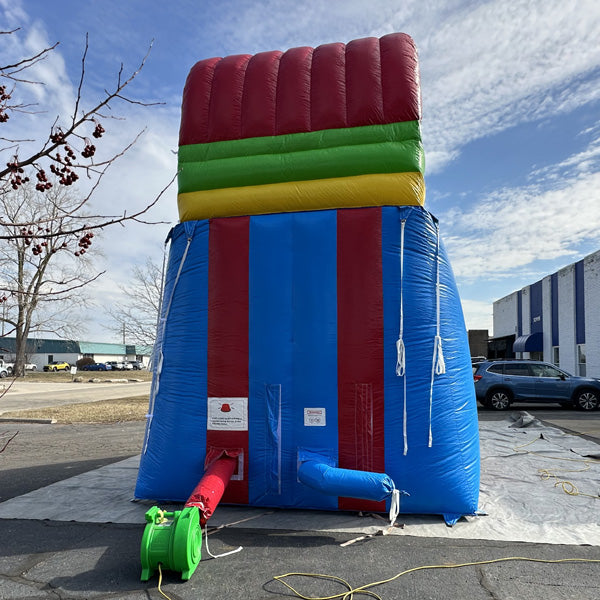 18'H Dura-Lite Rainbow Slide w Detachable Pool – Moonwalk USA