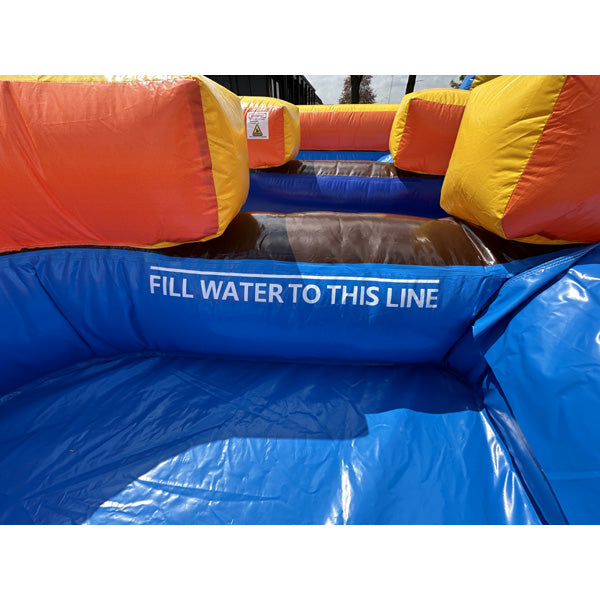 15'H Dual Lane Dura-Lite Fun Slide w Detachable Pool – Moonwalk USA