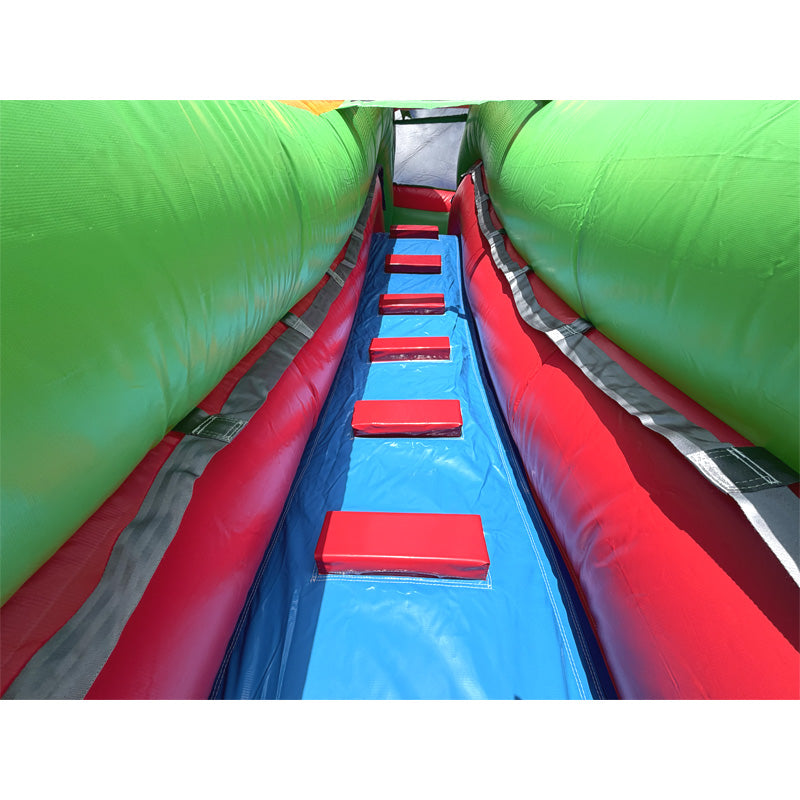 18'H Dura-Lite Dual Lane Volcano Slide Wet n Dry