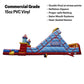 46'Lx20'H 2-Lane Carnival Slide Piece With Removable Pool
