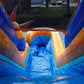 13'H Dual Lane Rainbow Water Slide with Deep Pool
