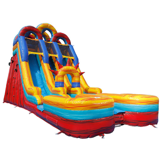 20'H Dual Lane Sunrise Slide Wet n Dry