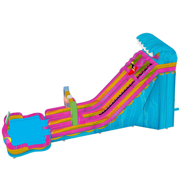 18'H Surf Slide with Removable Pool