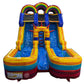 15'H Dual Lane Rainbow Slide Wet n Dry