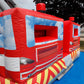15'H Dual Lane Fire Truck Water Slide