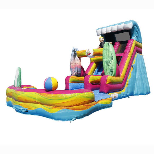 18'H Surf Slide with Removable Pool
