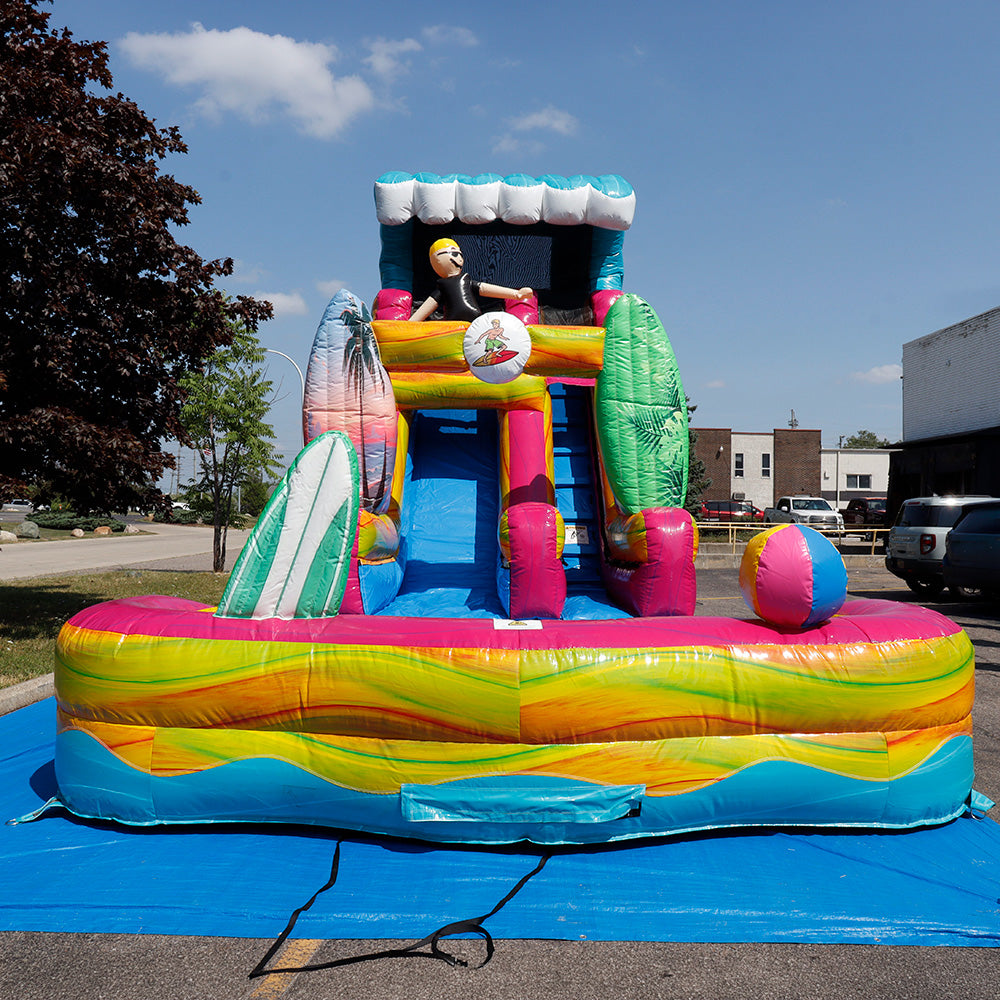 18'H Surf Slide with Removable Pool