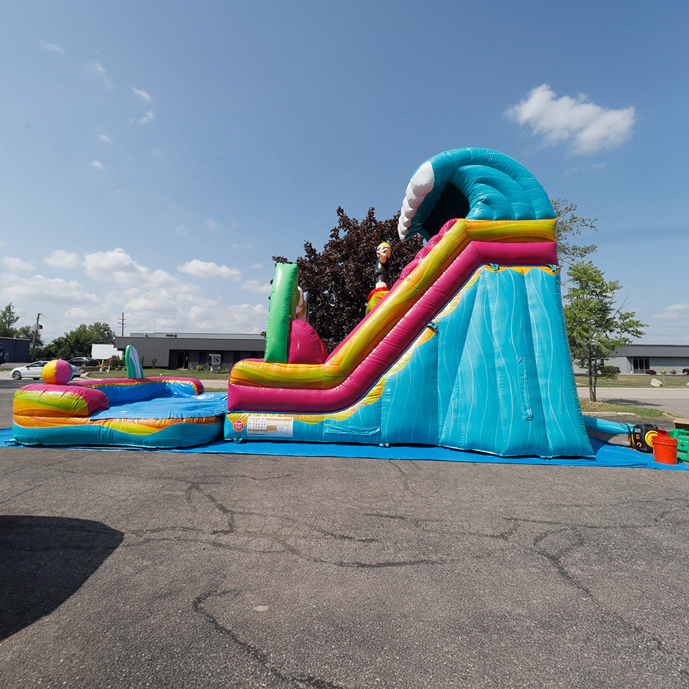 18'H Surf Slide with Removable Pool