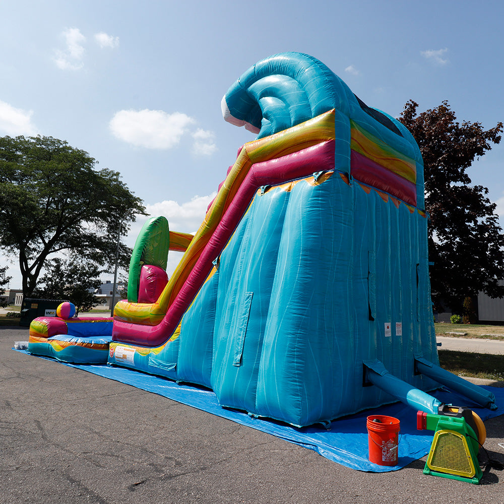18'H Surf Slide with Removable Pool