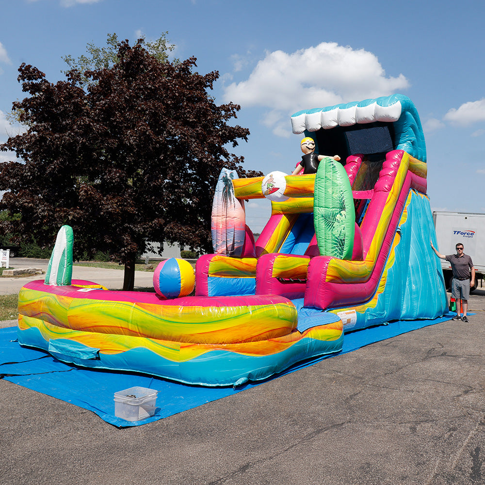 18'H Surf Slide with Removable Pool