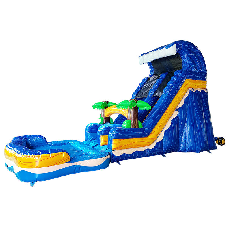 18'H Blue Wave Slide with Removable Pool