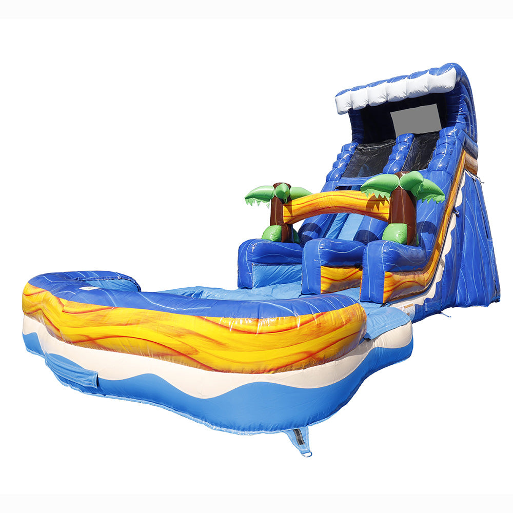 18'H Blue Wave Slide with Removable Pool