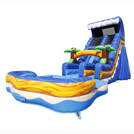 18'H Blue Wave Slide with Removable Pool