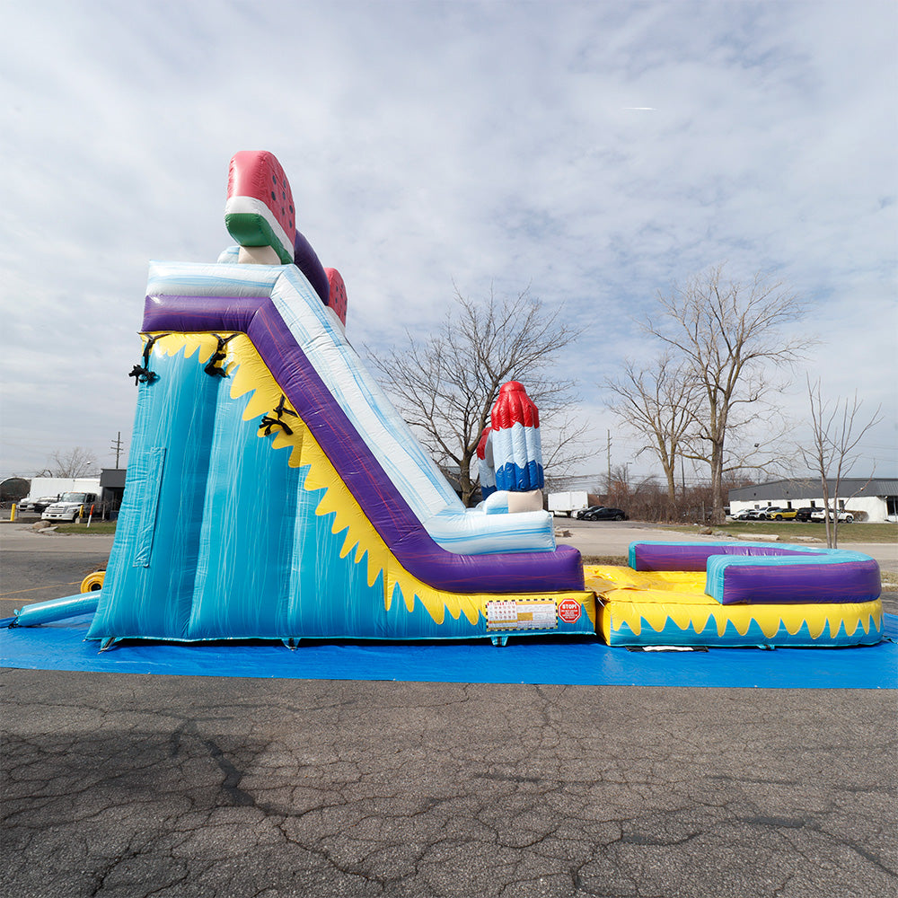 19'H Ice Cream Slide Wet n Dry