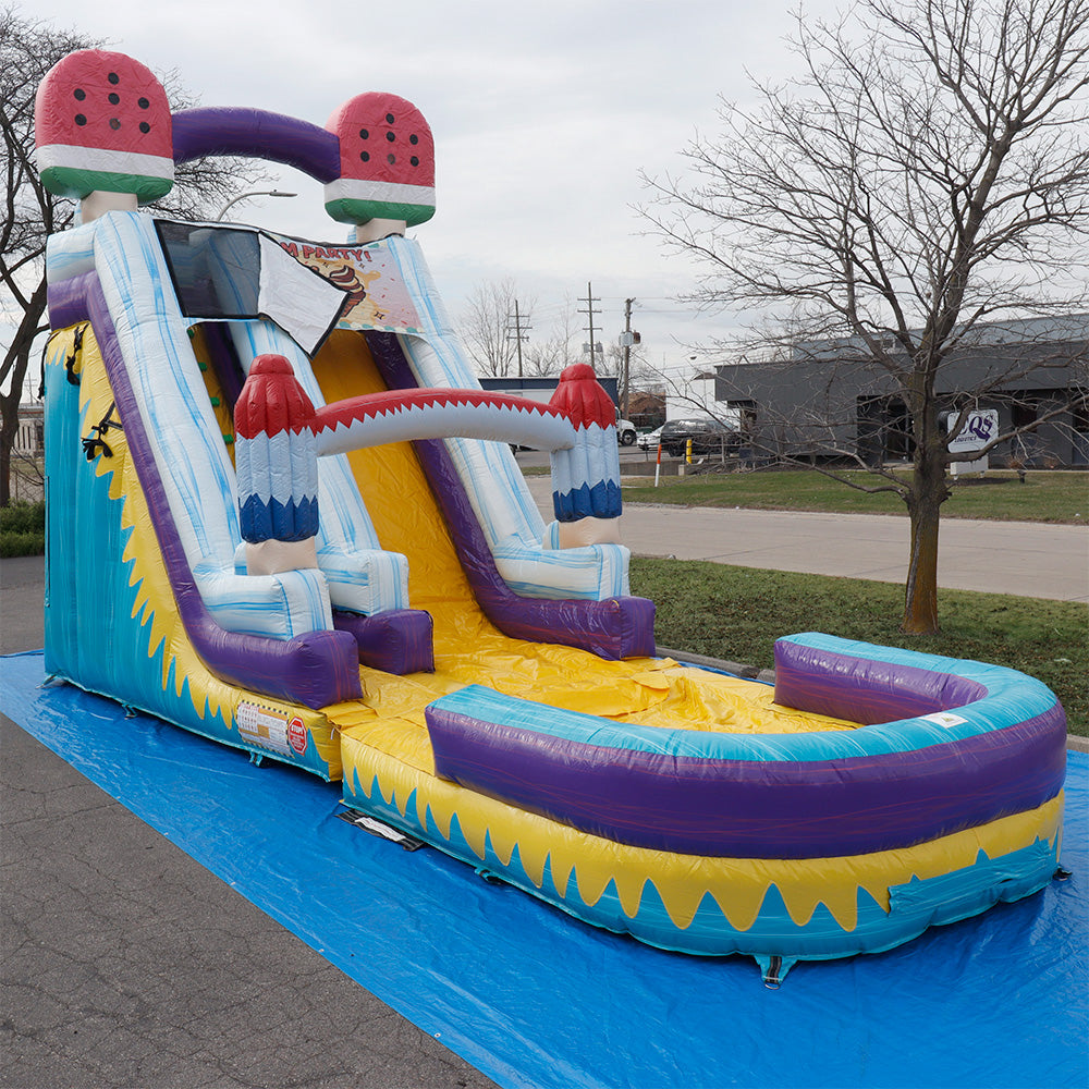 19'H Ice Cream Slide Wet n Dry