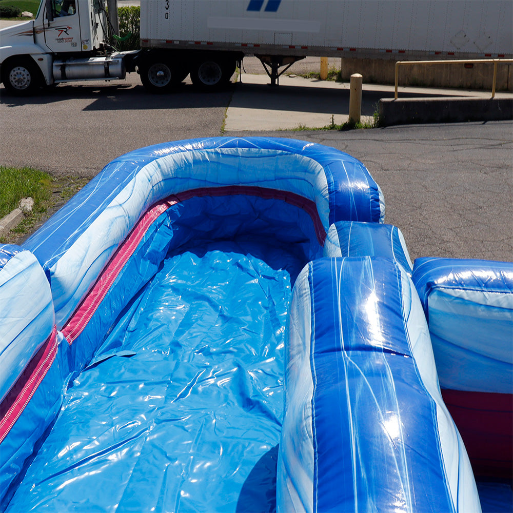 19'H Purple Slide with Removable Pool