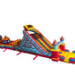 89'L Carnival Obstacle Course with Removable Pool (Free Blower)