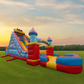 46'Lx20'H 2-Lane Carnival Slide Piece With Removable Pool