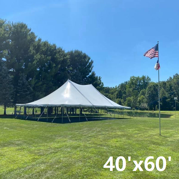 pole tents for weddings Sectional Pole Tent 40'x80'