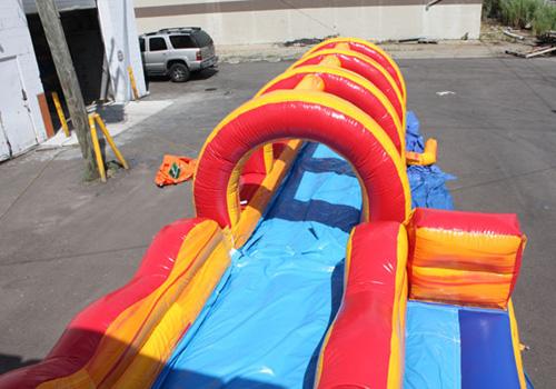 20'H Volcano Screamer Slide w/ Slip n Splash