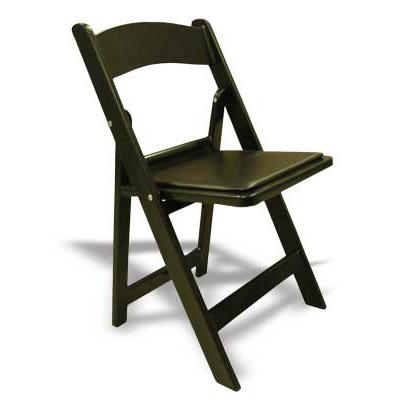 4 Plastic Resin Chairs - Black